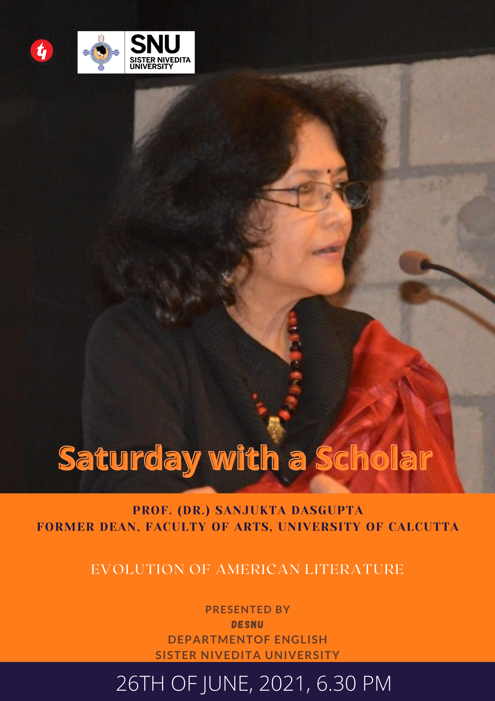 Saturday with a Scholar 